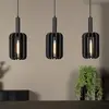 Image de Lucide Suspension textile Rafal, grise, angulaire, à 3 lampes