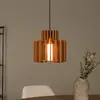 Image de Lucide Suspension Rollo, terre cuite, Ø 31 cm, tissu/métal/verre