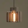 Image de Lucide Suspension Rollo, taupe, Ø 40 cm, tissu/métal/verre
