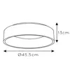 Image de Lucide Plafonnier LED Talowe, blanc, Ø 45 cm