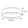 Image de Lucide Plafonnier LED Talowe, blanc, Ø 80 cm