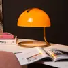 Image de Lucide Lampe à poser rétro Cato abat-jour opale, orange