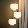 Image de Lucide Suspension Medine, opale, Ø 46 cm, verre, 3 lampes, E27