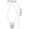 Image de Lucide Ampoule bougie LED E14 3W 2.200K à intensité variable