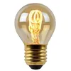 Image de LUCIDE G45 - Ampoule filament - Ø 4,5 cm - LED Dim. - E27-1x3W 2200K - Ambre