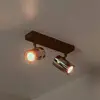 Image de Lucide Spot pour plafond Upton, longueur 26 cm, noir/gris fumé, à 2 lampes.