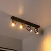 Image de Lucide Spot pour plafond Upton, longueur 56 cm, noir/gris fumé, à 4 lampes.