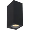 Image de LUCIDE ZARO - Spot mural/Applique mural Intérieur/Extérieur - 2xGU10 (MR16) - IP65 - Noir