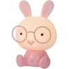 Image de LUCIDE DODO RABBIT - Veilleuse Chambres d'enfant - LED 3 StepDim - 1x3W 4000K - Rose