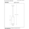 Image de Lucide Suspension Orlando, gris fumé, à 1 lampe