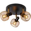 Image de LUCIDE MAREN - Spot plafond - Ø 37 cm - 3xE14 - Or Mat/Laiton