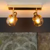 Image de Lucide Spot pour plafond Bjorn à 2 lampes, doré/laiton