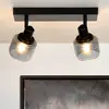 Image de Lucide Spot pour plafond Bjorn à 2 lampes, noir/gris fumé