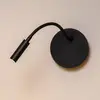 Image de Lucide Spot mural LED rechargeable Jolijn, noir, bras flexible, Ø 11 cm, aimant