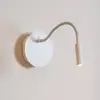 Image de Lucide Spot mural LED rechargeable Jolijn, blanc, bras flexible, Ø 11 cm, aimant
