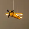 Image de Lucide Suspension LED pour chambre d'enfant Fokker, jaune Longueur 46 cm Métal