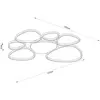 Image de Lucide Plafonnier LED Samling, longueur 90 cm, taupe, métal