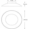 Image de Lucide Plafonnier LED Foskal en blanc, Ø 21,5 cm