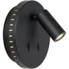 Image de LUCIDE BENTJER - Lampe de chevet/Applique mural - Ø 14 cm - LED - 3000K - Noir