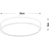 Image de Lucide Plafonnier LED Unar, noir, Ø 30 cm