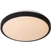 Image de LUCIDE DASHER - Plafonnier Salle de bains - Ø 29,3 cm - LED - 1x12W 2700K - IP44 - Détecteur De Mouvement - Noir