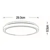 Image de Lucide Plafonnier LED Dasher, noir, Ø 29,3 cm, 2700 K, IP44