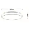 Image de Lucide Plafonnier LED Dasher, noir, Ø 34,8 cm, 2700 K, IP44