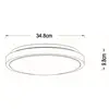 Image de Lucide Plafonnier LED Dasher, blanc, Ø 34,8 cm, 2700 K, IP44