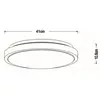 Image de Lucide Plafonnier LED Dasher, blanc, Ø 41 cm, 2700 K, IP44