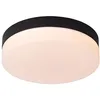 Image de LUCIDE BISKIT - Plafonnier Salle de bains - Ø 23 cm - LED - 1x12W 2700K - IP44 - Détecteur De Mouvement - Noir