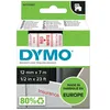 Image de Ruban Dymo® D1 Rouge/Blanc pour étiqueteuses LabelManager  LabelWriter  Duo et LabelPoint en occasion ou reconditionné
