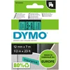 Image de DYMO® D1 cinta laminada D1, plástico, laminado, 7 m x 12 mm, Negro/Verde