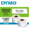 Image de Étiquettes d'adresse autocollantes DYMO LabelWriter, 28mm x 89mm, blanc, rouleau de 130