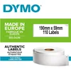Image de DYMO LW grandes étiquettes autocollantes authentiques pour classeurs à levier/polyvalentes | 59 mm x 190 mm | rouleau de 110 étiquettes faciles à décoller | pour les étiqueteuses LabelWriter