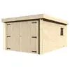 Image de Garage toit plat Ep. 28 mm surface extérieur 15,58 m² en bois