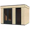 Image de Abri de jardin Studio Décor Home en bois coloris naturel ép.44 mm surface extérieure 10,91 m²
