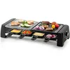 Image de DOMO DO9190G Appareil à Raclette 3 en 1 pour 8 Personnes   Raclette Gril Party avec Pierre de Cuisson et Plaque Grill   Revêtement Antiadhésif PFAS Free   Température Réglable   1200 W