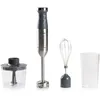Image de DOMO DO9226M Stabmixer Set - Variabel einstellbare Geschwindigkeit -Mixer-Set 3-in-1 mit Turbo Taste - Inklusive Schneebesen, Zerkleinerer und Messbecher - 600W - Grau/Inox