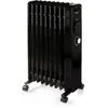 Image de Radiateur à bain dhuile - 2000 W - DOMO - DO7327R - 42 5 x 28 x 64 cm - Noir