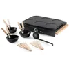 Image de DOMO DO8716W Set gourmet - Design en bois - 2 en 1-6 P - 1000 W