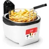 Image de frifri Friteuse Initiation 3L 3200W - Friteuse Ronde, Technologie Zone Froide, Sécurité Brevetée, Poignée Repliable - Nettoyage Facile - Blanc Plastique