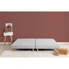 Image de DEKO DREAM Rakenne Sommiers tapissiers à lattes 2x80x200 - Bois massif gris + pieds