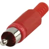 Image de Fiche RCA à souder mâles ROUGE