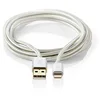 Image de NEDIS Câble USB | USB 2.0 | Apple Lightning 8 broches | USB-A Stecker | 480 Mbps | Vergoldet | 1.00 m | Rund | Geflochten /
