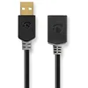 Image de Nedis Câble USB 2.0 A mâle - A H Embrayage 2.0 m Anthracite