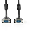 Image de Nedis CCGP59000BK100 câble VGA 10 m VGA (D-Sub) Noir - Câbles VGA (10 m, VGA (D-Sub), VGA (D-Sub), Mâle, Mâle, Noir)