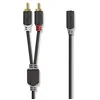 Image de Nedis Câble Audio stéréo 2 x R CA mâle - Femelle de 3,5 mm