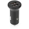 Image de Nedis Chargeur de Voiture 4.8 A 2 Sorties USB-A Negr