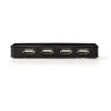 Image de Nedis UHUBU2730BK hub & concentrateur USB 2.0 Noir