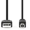 Image de Nedis - Câble USB - USB (M) pour USB type B (M) - USB 2.0 - 3 m - noir en occasion ou reconditionné